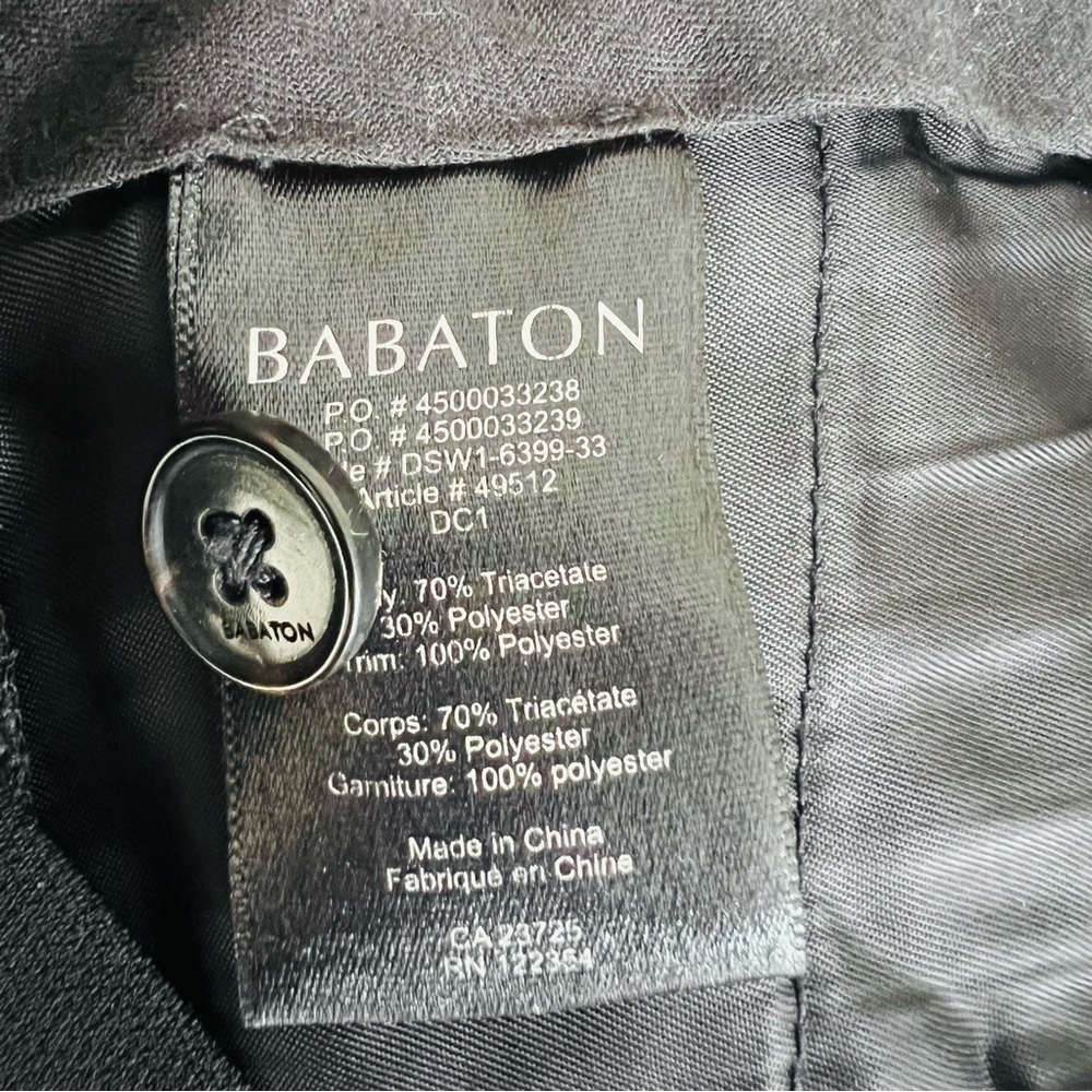 BABATON Aritzia CONAN Pant In Terado Black White Size 4 - Picture 8 of 12
